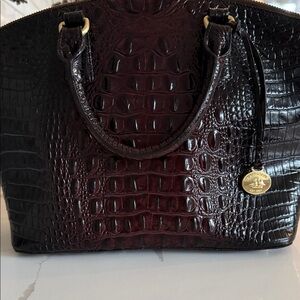 Brahmin Duxbury Satchel in a Croc-Embossed Leather
